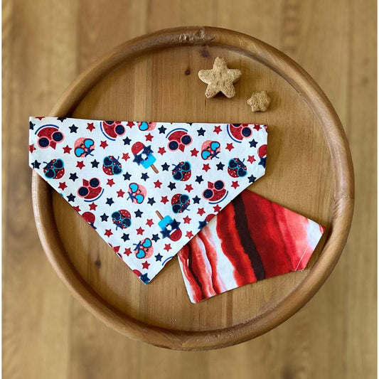 Sweet Pupsicle / Reversible / Over-The-Collar / Pet Bandana / CLEARANCE