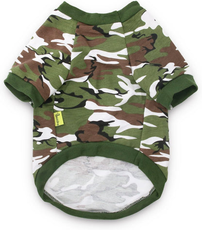 Large Dog Tee Shirt Camo Clothes Big Pet T Shirt XXXXL Dog Clothes for Large Dogs Boy, XXXXL, Army Green