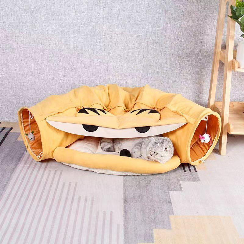 Multifunctional Pet Nest Cat Tunnel and Cat Bed 2 in 1